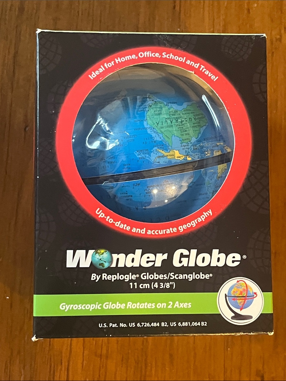 Replogle Wonder Globe 4 3/8” Gyroscopic on 2 Axes new